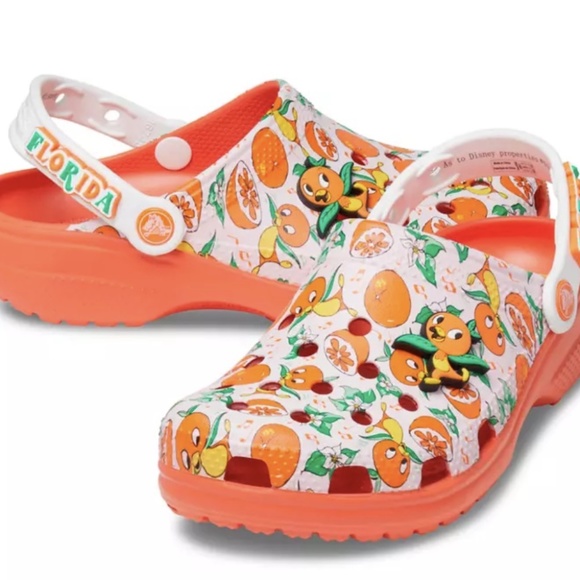 2022 Disney Parks 50th Anniversary Vault Orange Bird Adult Clogs Crocs - NEW - Picture 6 of 6